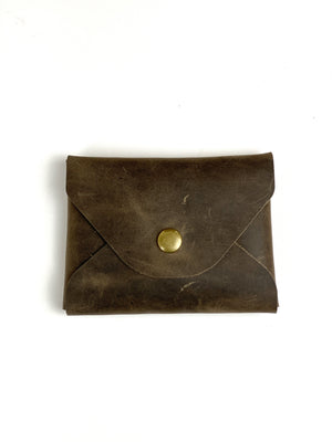 Mini Leather Card Cash Wallet, Gift Card Holder, Credit Card Snap Pouch, Small Snap Coin Purse