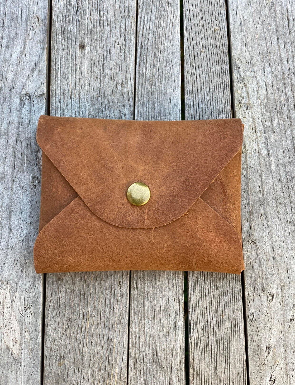 Mini Leather Card Cash Wallet, Gift Card Holder, Credit Card Snap Pouch, Small Snap Coin Purse