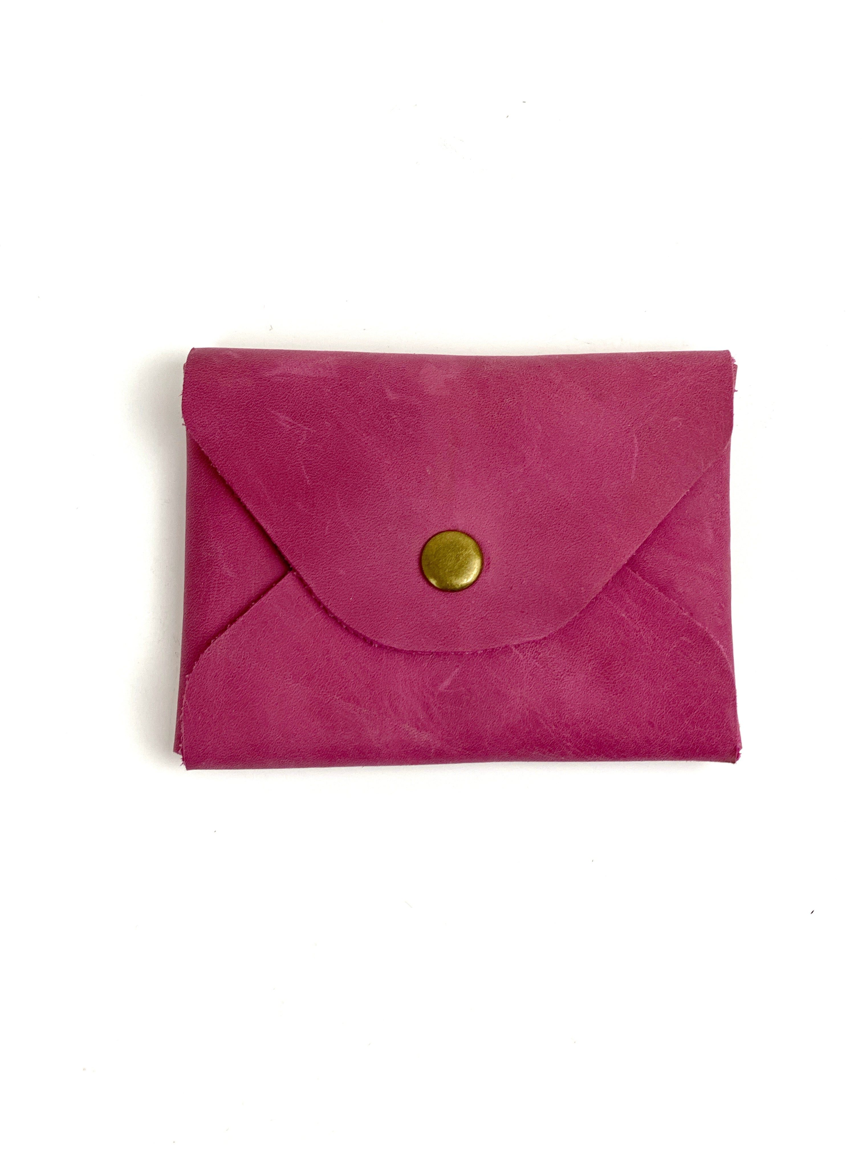 Mini Leather Card Cash Wallet, Gift Card Holder, Credit Card Snap Pouch, Small Snap Coin Purse