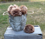Toasted Marshmallow Faux Fur Pom Pom