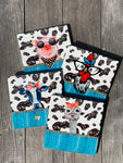 Barnyard Friends Ceramic Sublimation Coasters Pig Cow Ostrich Chicken