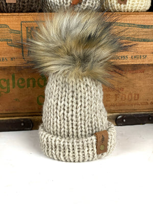 Fishermens Wool Mini Knit Hat Purse Charm, Folded Brim Tiny Hat Ornaments, Wool Miniature Beanie Christmas Decor