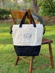 State First National Bank Texarkana Arkansas Upcylced Money Coin Bag Canvas Project Knitting Crochet