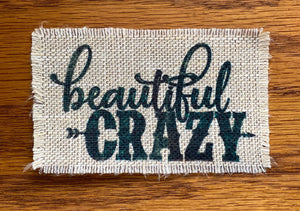 Assorted Hat Patches, Burlap Linen Look Sublimation Patch, Glue, Sew or Iron On Hat Patch, Raggedy Hat Patch, Camo Hat Patch