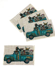 Patina Farm Truck Hat Patch, Burlap Linen Look Sublimation Patch, Glue or Iron On Hat Patch, Raggedy Hat Patch, Old Truck Patch