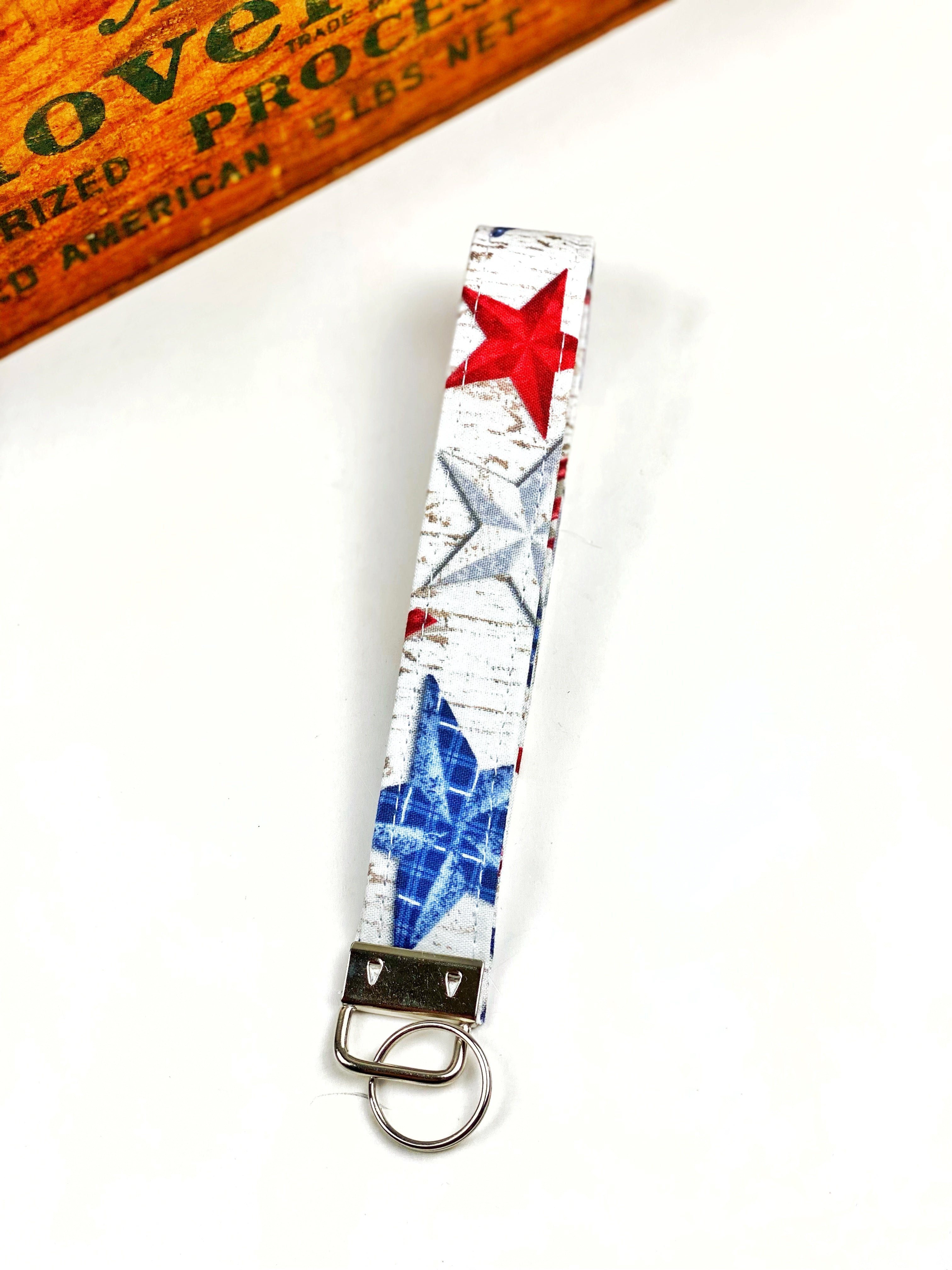 Assorted Cotton Wristlet Key Fob, Cotton Wrist Key Chain Holder, Cute Wristlet Keychain