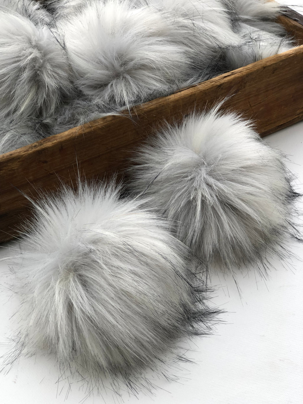 Limestone Faux Fur Pom Pom - KitchenKlutter