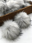 Limestone Faux Fur Pom Pom - KitchenKlutter