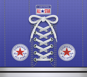 Converse Sneakers 20 oz Stainless Steel Skinny Tumbler Sublimation Hot Cold Coffee Soda Chuck Taylors