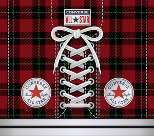 Converse Sneakers 20 oz Stainless Steel Skinny Tumbler Sublimation Hot Cold Coffee Soda Chuck Taylors