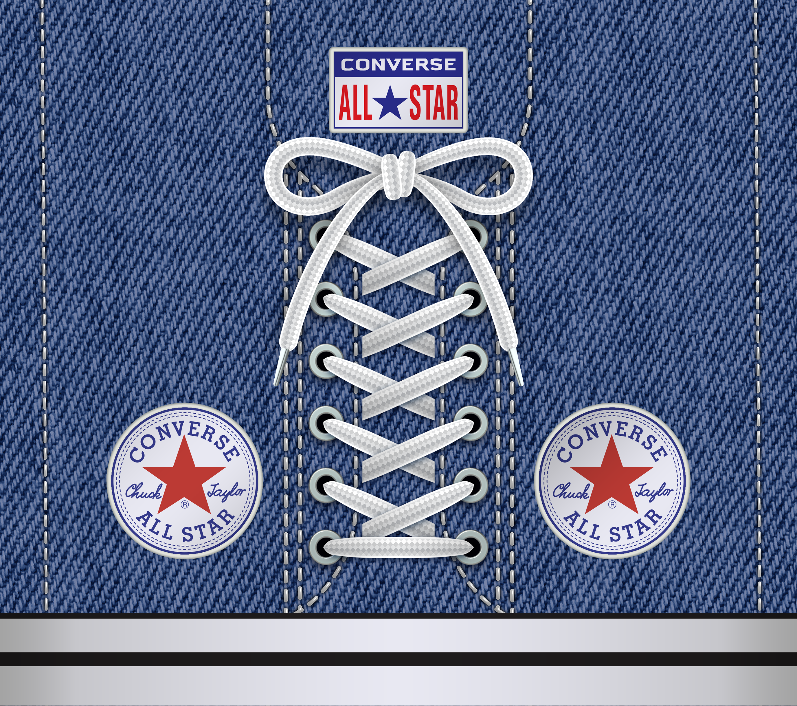 Converse Sneakers 20 oz Stainless Steel Skinny Tumbler Sublimation Hot Cold Coffee Soda Chuck Taylors