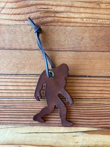 Bigfoot Leather Ornament Sasquatch Yeti Big Foot Christmas Tree Decor