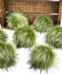 Moss Faux Fur Pom Pom