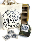 Support Wildlife Raise Boys Camo Mesh Trucker Hat, Camouflage Ponytail Baseball Cap, Hat Patch